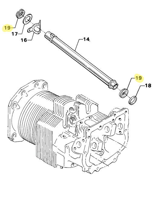 Lycoming Pushrod Housing Silicone Seals (Airboat)
