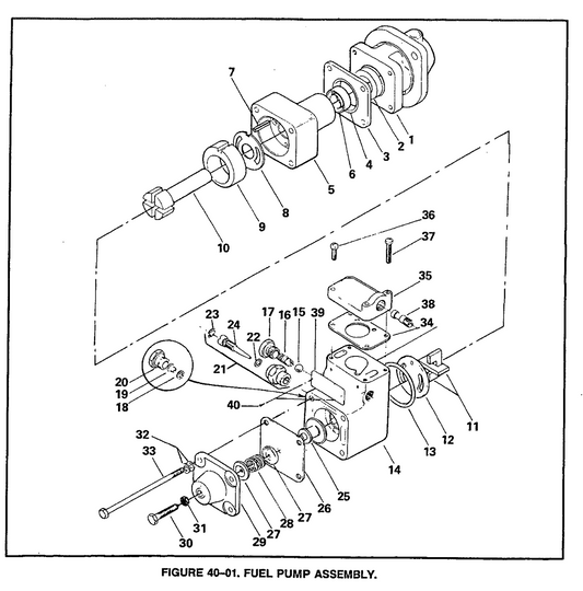 Continental Fuel Pump Seal Kit (638154-1, 2, 4, 5, 16, 17)(Airboat)