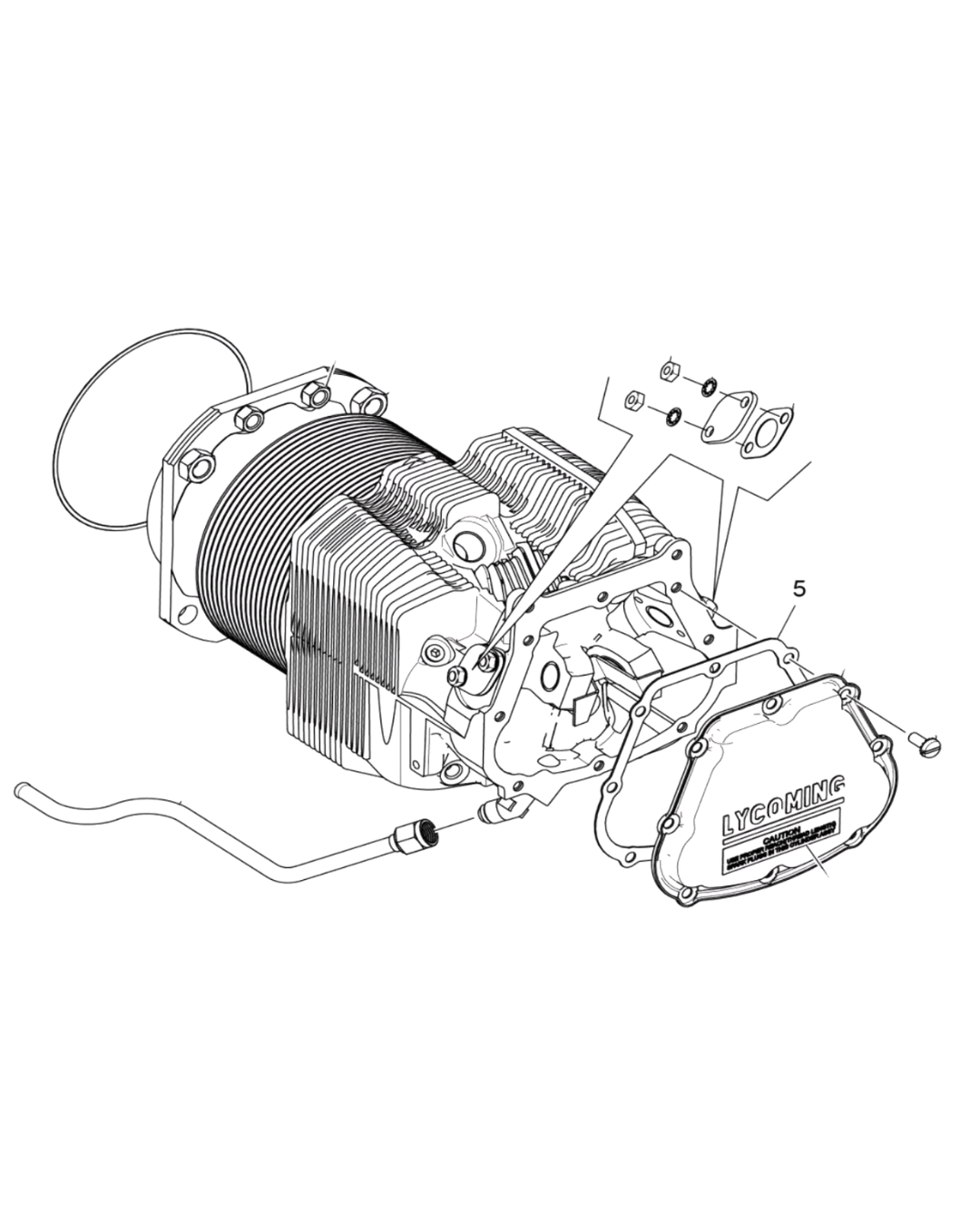 Lycoming Rocker Cover Silicone Gasket (8 Holes) (Airboat)
