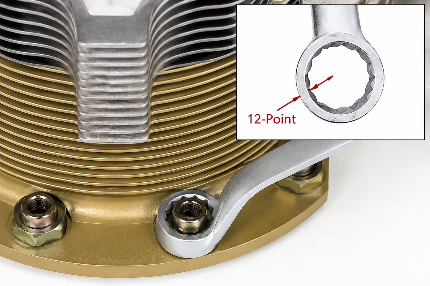 Cylinder Base Nut Wrench – 9/16" | Continental Engine Tool
