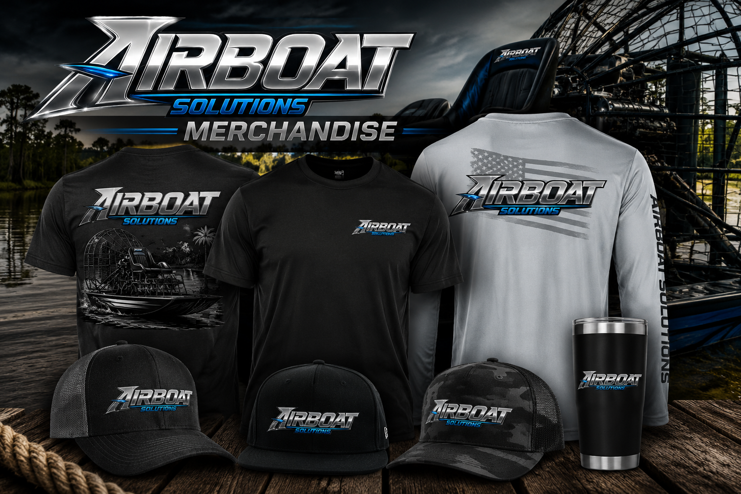Airboat Solutions Apparel | Airboat T-Shirts, Hats & Performance Shirts