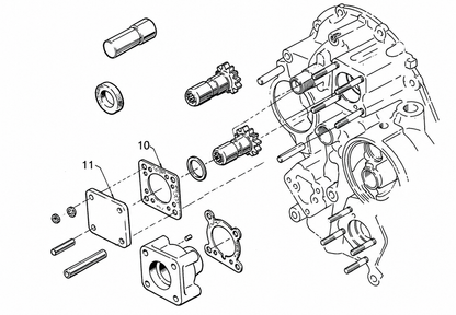 Lycoming Vacuum Pump Block-Off Plate & Gasket