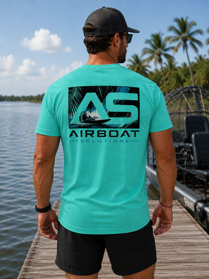Airboat Solutions Premium Tri-Blend T-Shirt – Signature Airboat Design