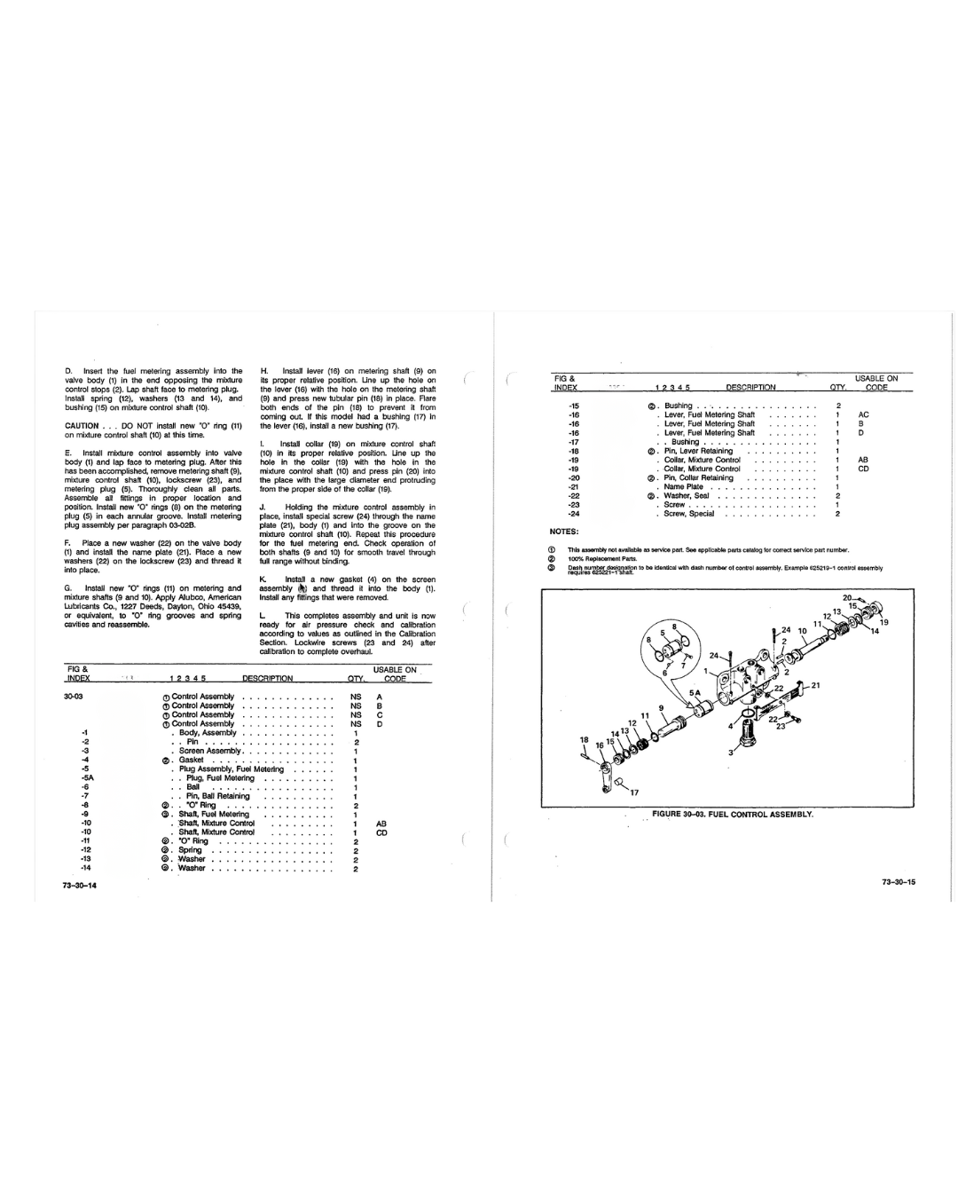 Continental Fuel Control Valve Seal Kit (625219, 629703, 629904, 632916)(Airboat)