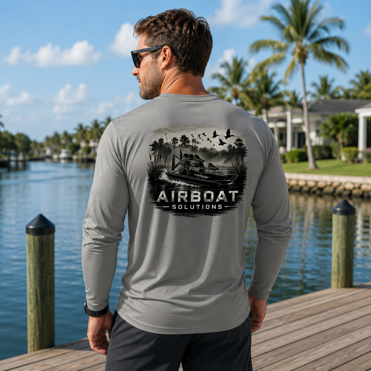 Airboat Solutions Marsh Performance Long Sleeve Shirt | UPF 50