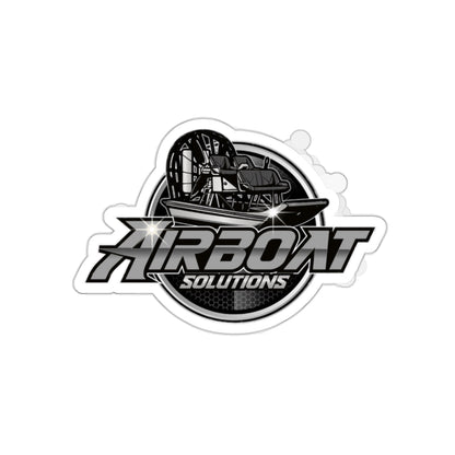 Airboat Solutions Die-Cut Stickers Gray LOGO