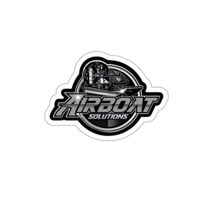 Airboat Solutions Die-Cut Stickers Gray LOGO