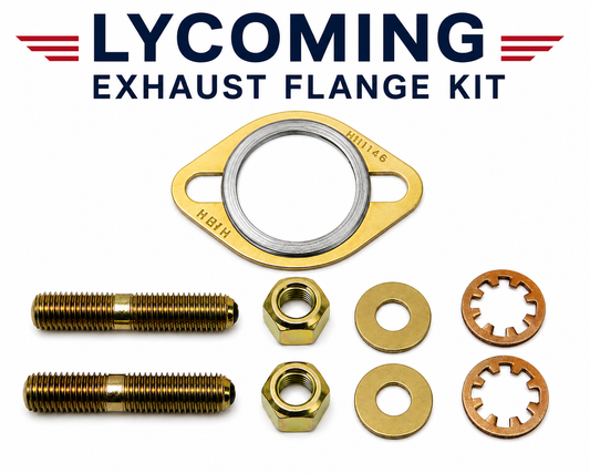 Lycoming Exhaust Flange Stud & Nut Hardware Kit | Fits O-235, O-320, O-360, O-540 & IO Series