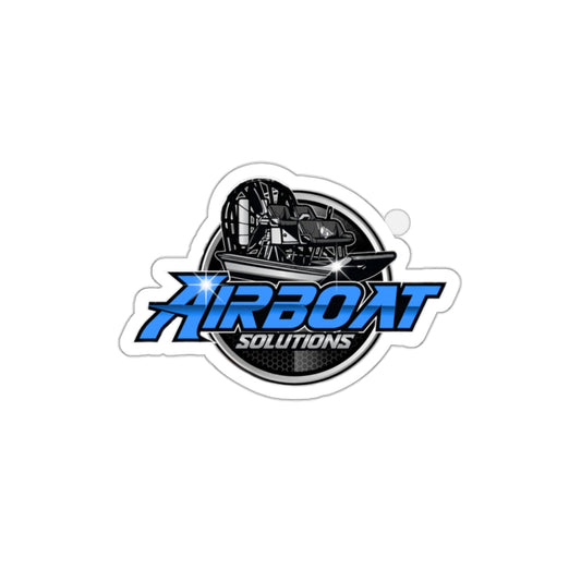 Airboat Solutions Die-Cut Stickers Blue LOGO