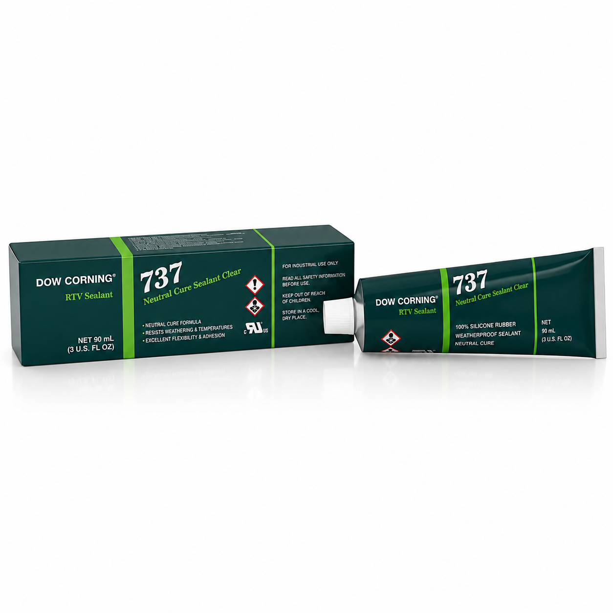 DOWSIL™ 737 Crankshaft Sealant – Clear Silicone Sealant | 3 oz Tube