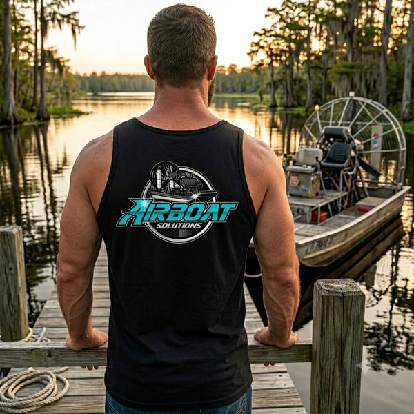 Airboat Solutions Teal Logo Tank