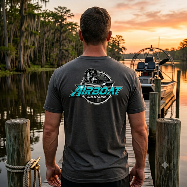 Heritage Airboat Solutions Teal Logo