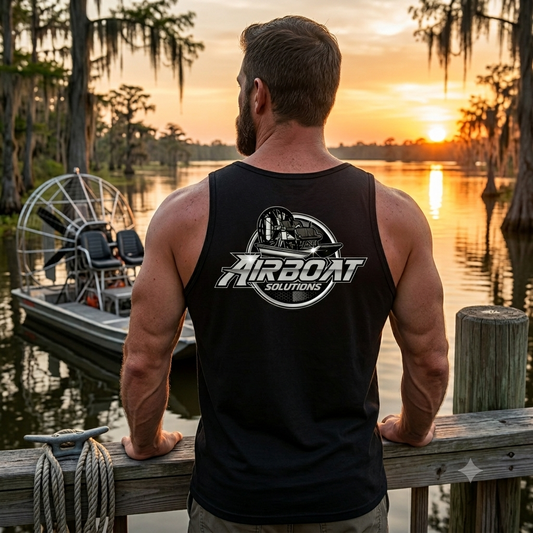 Airboat Solutions Gray Logo Tank