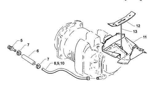 Lycoming Cylinder #1 Oil Drain Tube Assembly | Fits Select O-320, O-360, O-540, IO-320, IO-360 & IO-540 Engines
