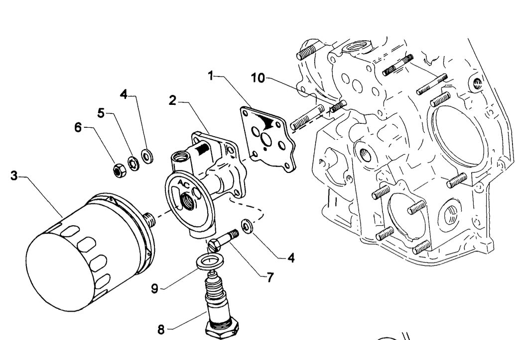 Lycoming Gasket-Oil Filter Adapter