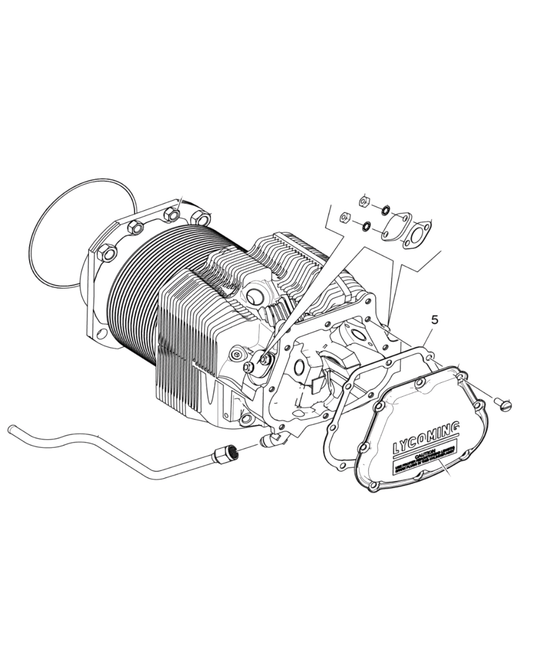 Lycoming Rocker Cover Silicone Gasket (8 Holes) (Airboat)