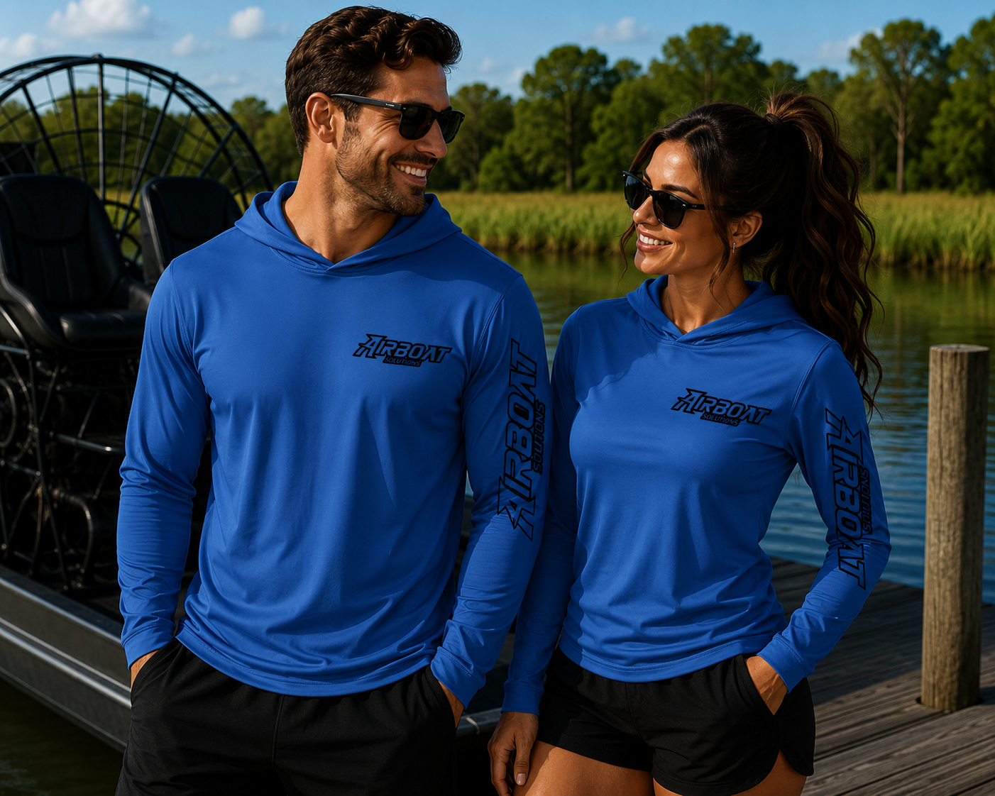 Airboat Solutions Hooded Performance Long Sleeve