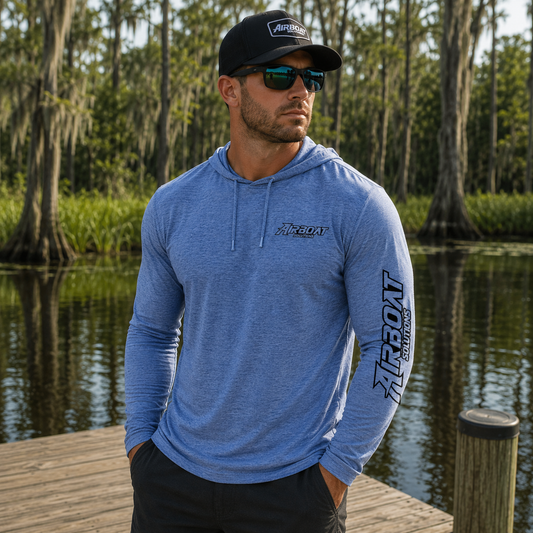 Airboat Solutions Tri-Blend Wicking Long Sleeve Hoodie