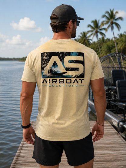 Airboat Solutions Premium Tri-Blend T-Shirt – Signature Airboat Design
