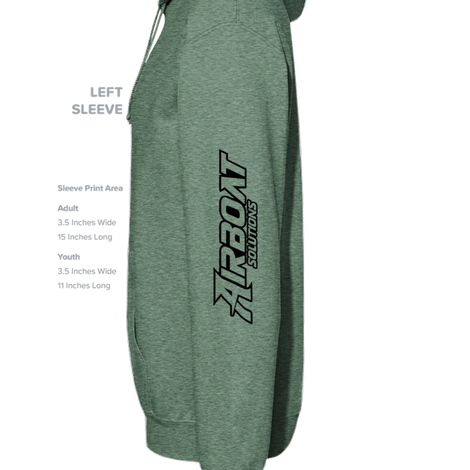 Heathered Kelly Green - DT6100 - SLEEVE_LEFT